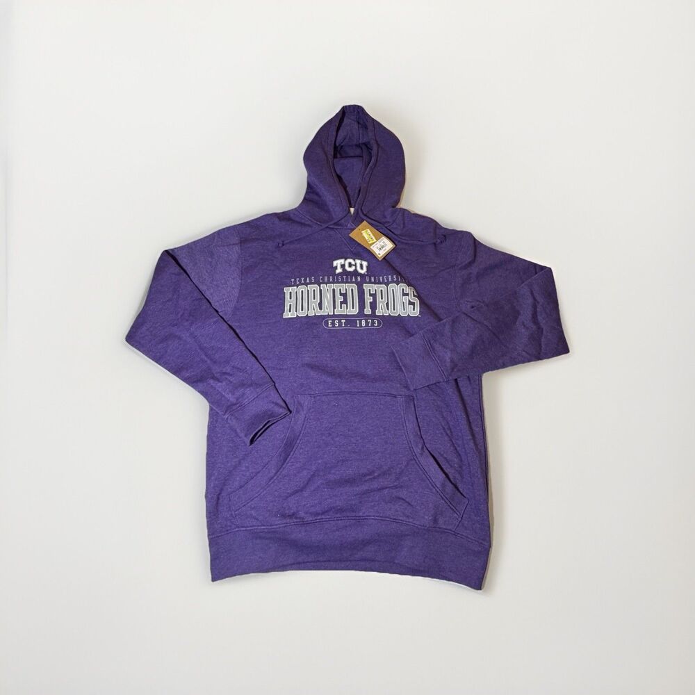 NWT TCU Horned Frogs Purple Pullover Hoodie Medium NCAA